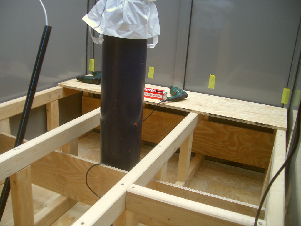 Sternwartenbau - Das Podest entsteht